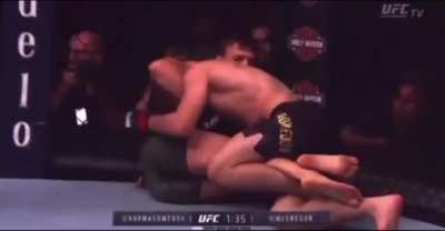 The only loss in Khabib&rsquo;s career