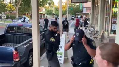 Proud Boy Nazis try to storm a gay bar and get pepper-sprayed