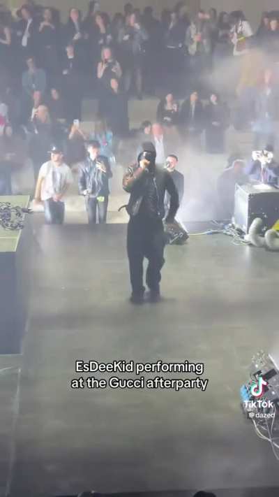 performance at the Gucci after show