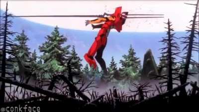 Evangelion meme.