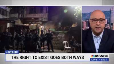 MSNBC host, Ali Velshi, calls out Israeli apartheid. One of the first times that someone from a major American news network criticized the Israeli government openly.