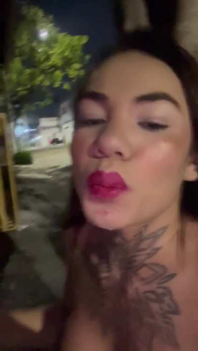 Shemale Sucking Guy On The Street