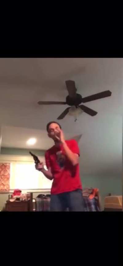 To flex a gun