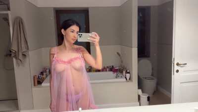 Sheer gown