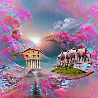 Asking a AI to draw "Utopia"
