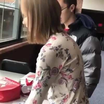 Jake, from Connecticut, used Hershey&rsquo;s Kisses to spell out &ldquo;prom&rdquo; in Braille, to ask his girlfriend of 3 years - Paige, who is blind- to the the prom.