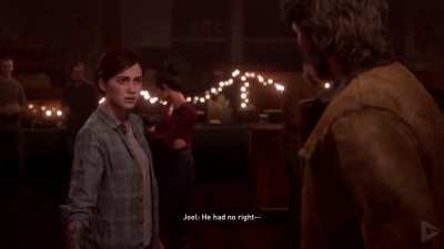AHHH THIS IS THE CONTENT I HV BEEN WAITING FOR 6 YEARS.ELLIE CONSTANTLY HARASSING MY DEAR JOEL MAKE HIM UPSET FOR 2-3 YEARS,LITERALLY TORTURING HIS FEELS.AND WHEN SHE DECIDES TO START OVER,REBUILD HE JUST DIES DAY AFTER HORRIFICALLY.