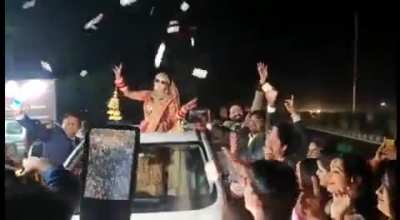 Car ploughs into revelers, man behind the bride seen flying in air