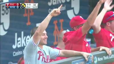 [Highlight] Aaron Nola's RBI double gives the Phillies the 1-0 lead.