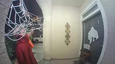 If you run out of candy, I&rsquo;ll steal your spider decoration!