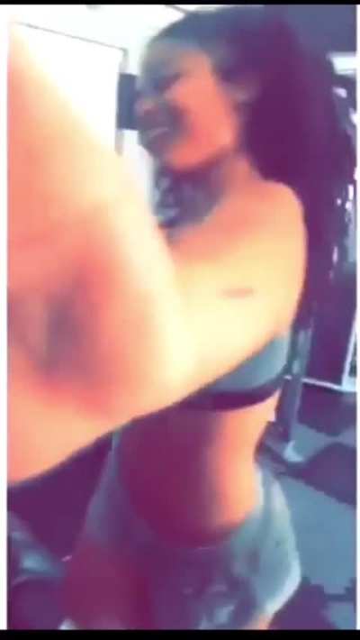 The Game recording India Love on the treadmill 👀