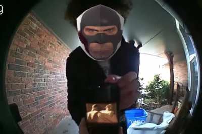 Spy wants to show you something through the Ring Doorbell