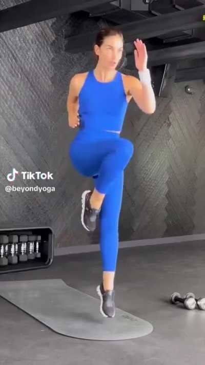 Lily behind the scenes for Beyond Yoga
