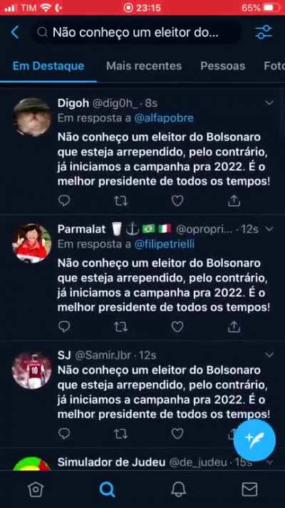 Vejam os bots do Carluxo em a&ccedil;&atilde;o ao vivo