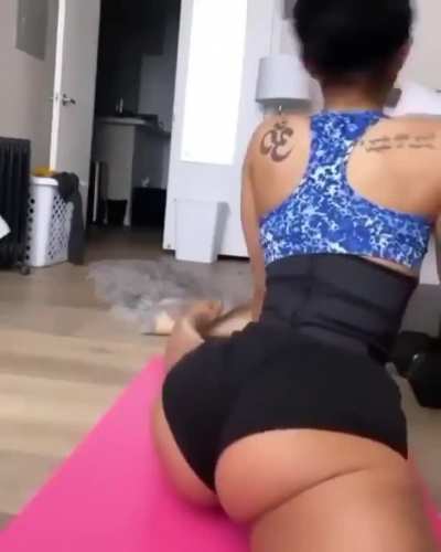Early morning stretch