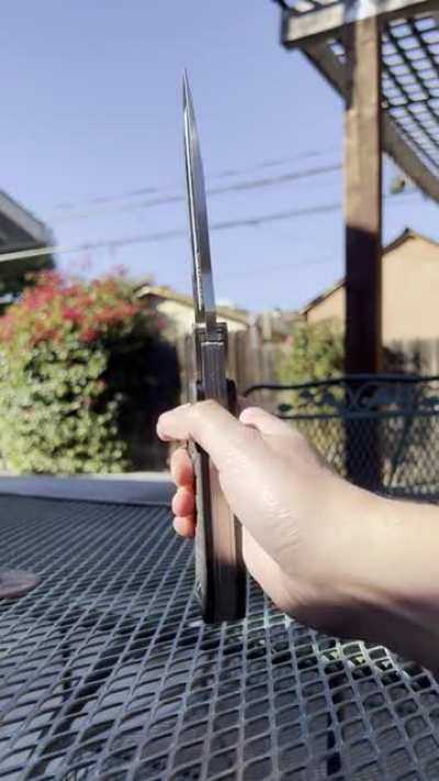 Gnarliest folding mechanism I&rsquo;ve seen. And I can carry it legally. Thanks, California!