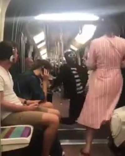 Man's on "high-way" instead of subway 🚉