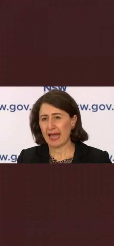 Journalist, Andrew Clennell, asking Gladys the hard qs in today&rsquo;s COVID presser