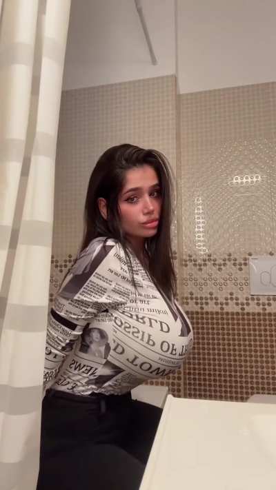 bathroom tease