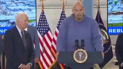"Standing next to a collapsed bridge here" . .