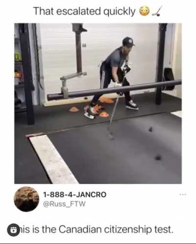 This guy&rsquo;s hockey skills