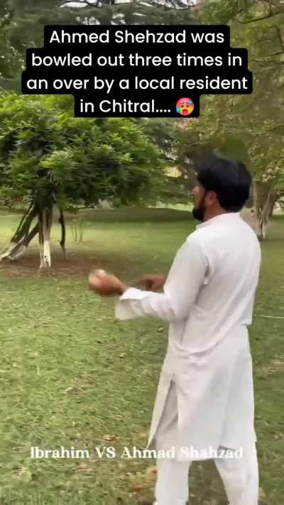 Ahmad Shahzad Got Bowled 3 times by a local gully Boy