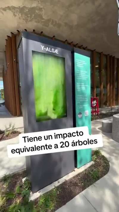 Ya entramos en ese futuro distopico en el que en vez de plantar un árbol ponen una caja de metal que emula hacer el trabajo de un árbol, y es ARGENTINO