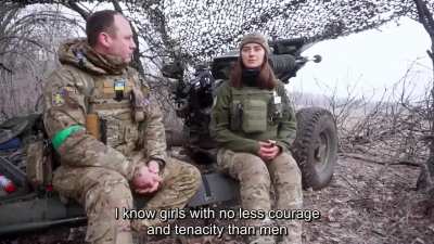 Meet Lastivka (Swallow), an M119 howitzer gunner in the 67th Volunteer &ldquo;DUK&rdquo; Brigade