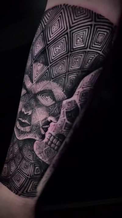 Black tattoo artwork by &copy; Ignacio Morales Arancibia, Chile.