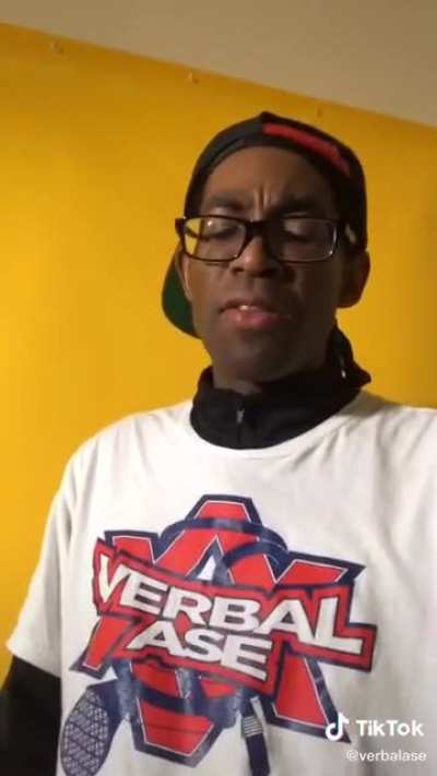 @Verbalase on all social media. The man&rsquo;s incredible.