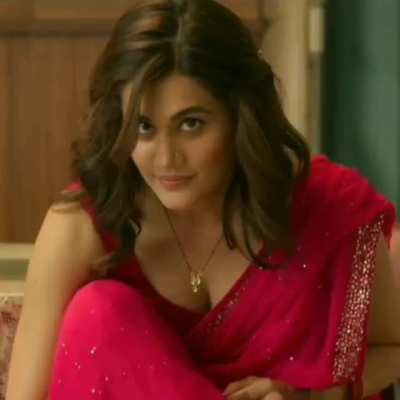 Taapsee Pannu teasing with cleavage