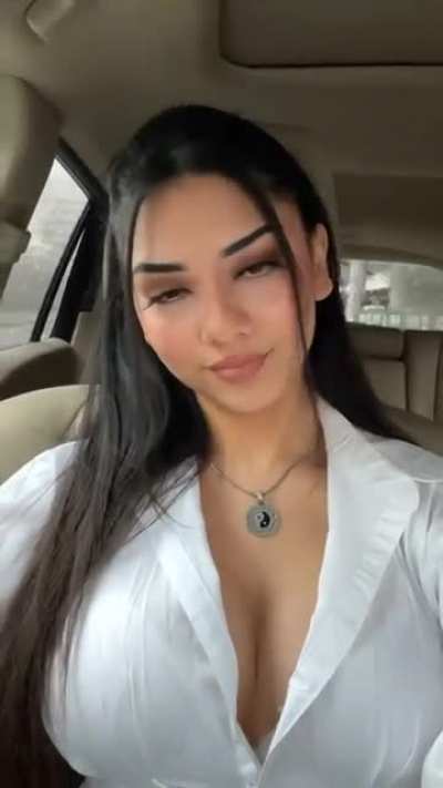 In the car