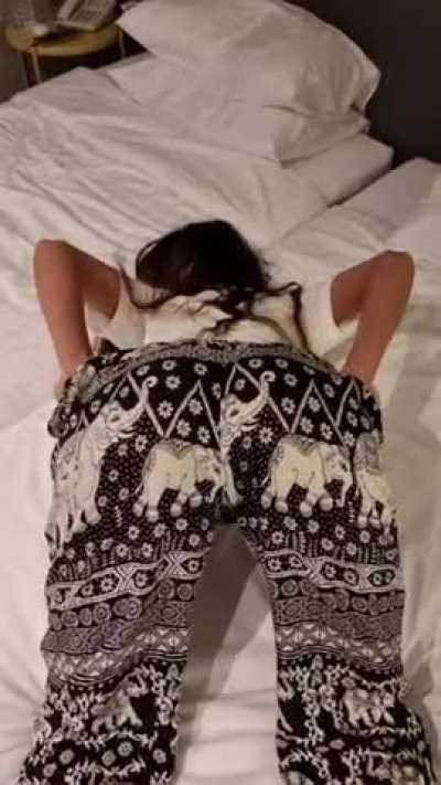 I went travelling to find myself and I found myself in this position every single night...