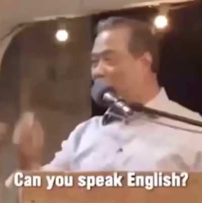 He do speak English