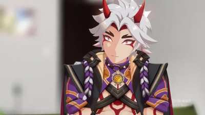 Aether can't handle Ei and Yae Miko in bed