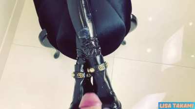 Need a Volunteer To Clean Up The Boots For Mistress