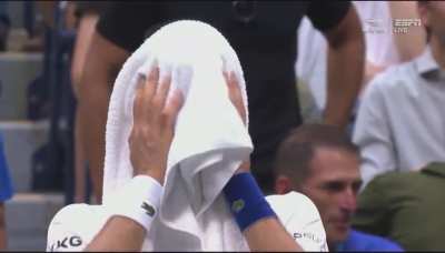 Djokovic crying at the end as he realizes he is finally receiving love and support from the crowd, while also being one game away from an inevitable loss in the biggest match in his career literally broke me. I balled my eyes out too.