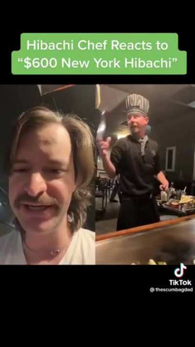 Hibachi Chef Reacts to "$600 New York Hibachi"