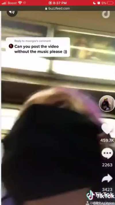 Woman stood up to guy sexually harassing another woman in public