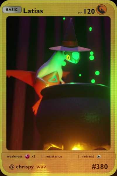 Latias is plotting something for Halloween