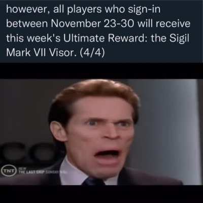 I spent so much time and a challenge swap to earn that visor and now it’s being given away for free