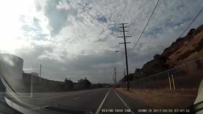 My old dash cam footage. Someone wanted to play chicken. I was a bit shaken on that day.