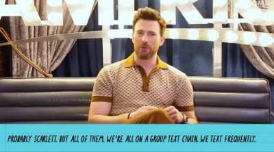 I&rsquo;m dying to know what they talk about in the Avengers cast group chat. (Video from GMA this morning)