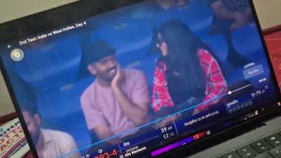 Guys I Was watching ind vs wi and caught a wholesome moment
