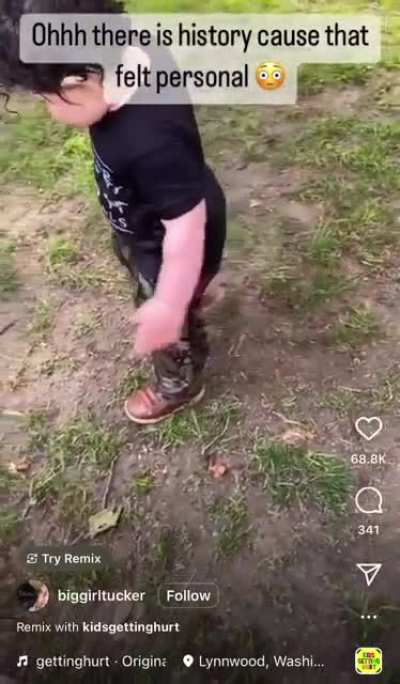 Poor kid got a KO