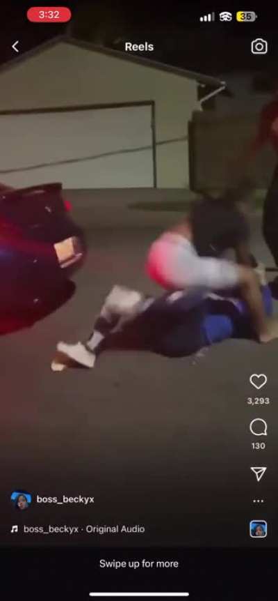 Bring car to hit brother, got beat up
