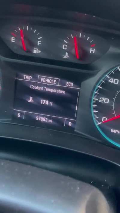 So it&rsquo;s about 8 degrees where I&rsquo;m at. My car was just fine a day ago but now when it&rsquo;s idling, the temp decrease. When I drive it, it goes up to 198. It doesn&rsquo;t overheat but soon as I stop driving, it starting going down. Anyone know what cool be the prob