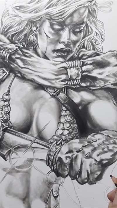 Red Sonja by Angel Bazal.