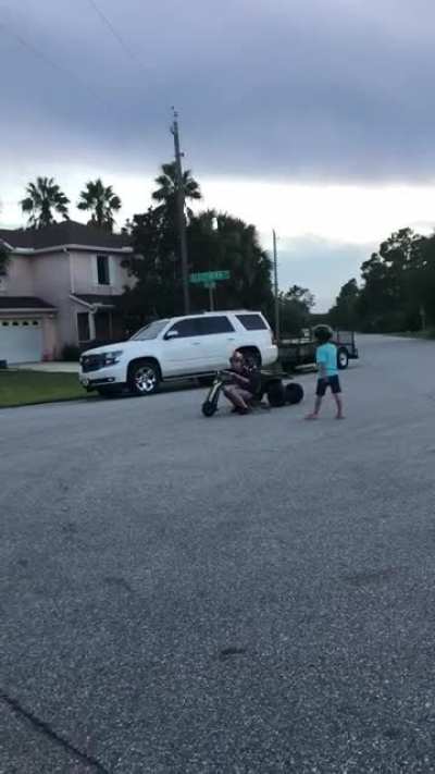 &ldquo;Drift King&rdquo; his little yell at the end is what kills me lol.