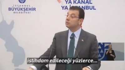 Ekrem: Kanal b&uuml;t&ccedil;esiyle İstanbul'daki t&uuml;m okulları yenileyebilir, T&uuml;m riskli binaları yeniden yapabiliriz, 1.650 hastane yapabiliriz, Y&uuml;zlerce fabrika ve &uuml;retim alanı oluşturabiliriz, Bu proje t&uuml;m&uuml;yle israftır, haramdır. !!!